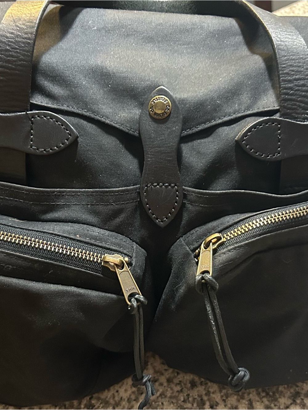 Filson Rare 24-Hour Briefcase in Black - Picture 2 of 7